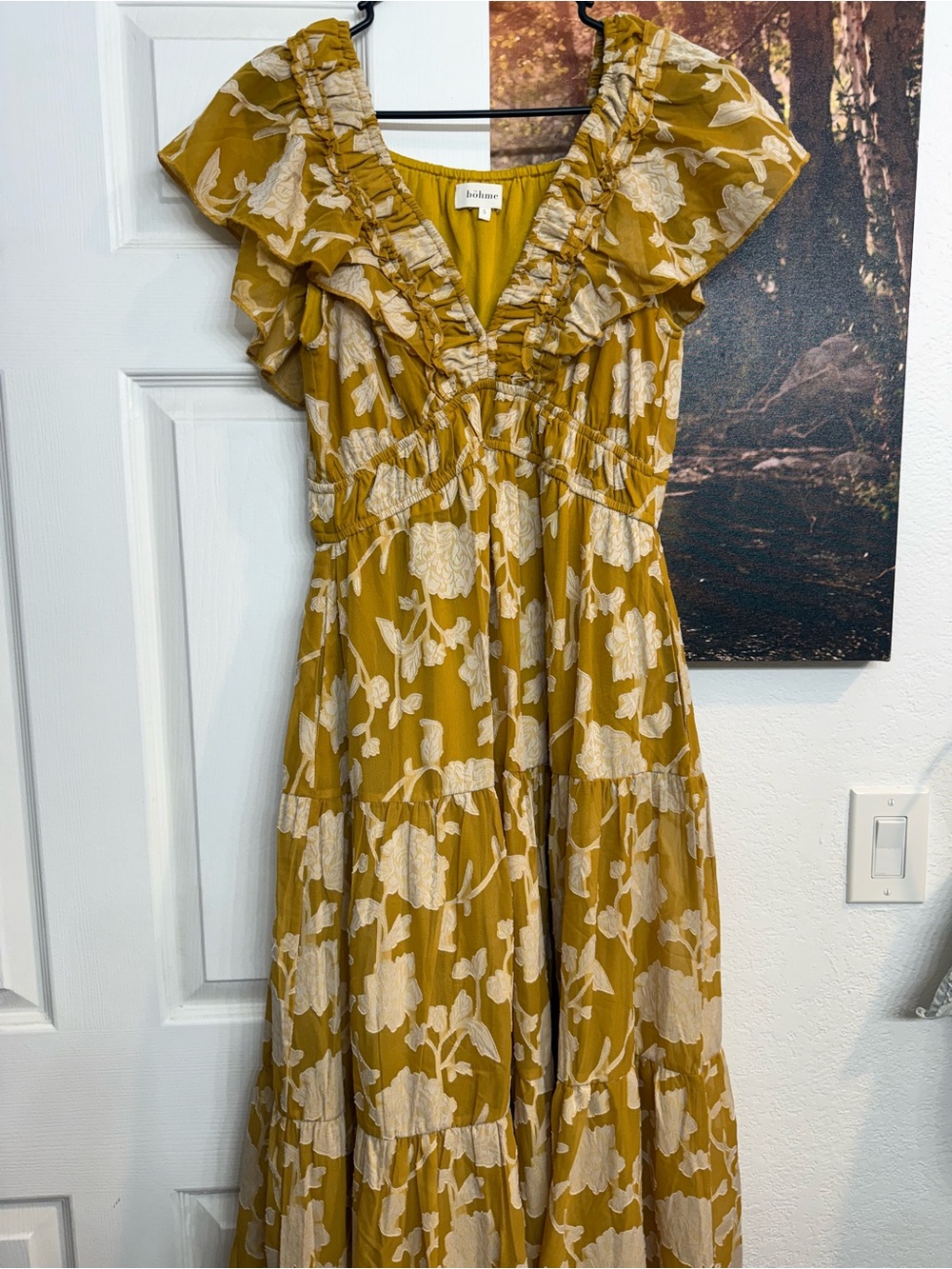 Bohme yellow white dress